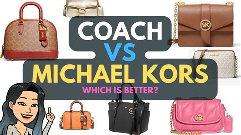 michael kors vs coach|coach purses vs michael kors.